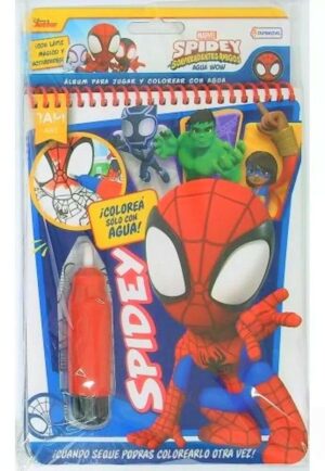 AGUA WOW SPIDEY LIBRO ARTE P/ PINTAR C/ LAPIZ MAGICO COD VSP03309 - Imagen 2