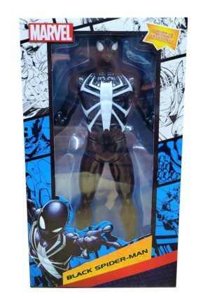 FIGURA ACCION SPIDERMAN NEGRO 23 CM ARTICULADA COD 53989