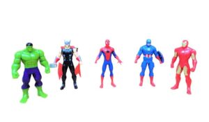 FIGURAS MEGAPACK X5 AVENGERS 10 CM ARTICULADOS COD 54003 - Imagen 5