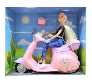 MUÑECA TINY Y SU MOTO CON CASCO VR1 53903 REMERA NEGRA - Imagen 4