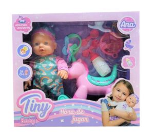 BEBOTE ANA DE TINY CON MECEDOR UNICORNIO Y ACCESORIOS COD 53725