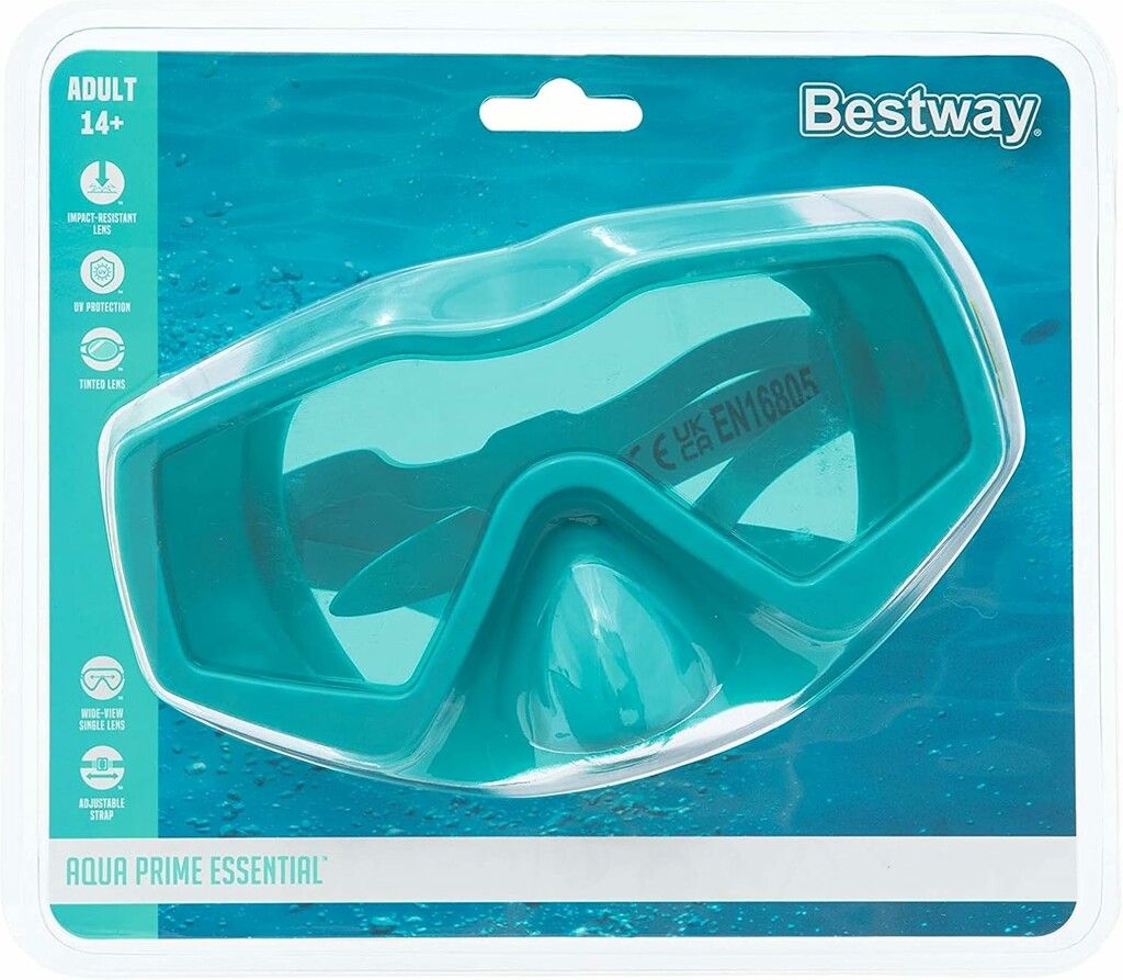 MASCARA DE BUCEO BESTWAY 14 ANOS VR3 22056 VERDE