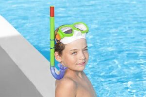 SET SNORKEL CLASICO BESTWAY SURTIDO 7 ANOS VR2 24035 SET VERDE - Imagen 3