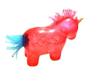 SQUISHY UNICORNIO CON GEMAS POPPI VR2 6696 ROJO - Imagen 2