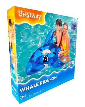 BESTWAY FLOTADOR BALLENA INFLABLE 157X94 CM COD 41037