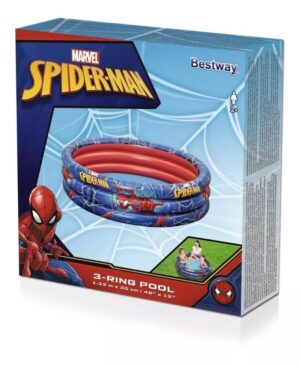 PILETA SPIDER MAN 3 TUBOS 122X30 CM COD 98018