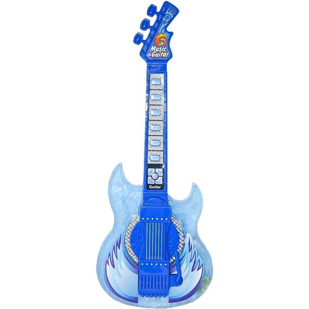 GUITARRA MUSICAL MP3 CON LENTES Y MICROFONO VR1 HD-773 AZUL - HD-773 - Imagen 6