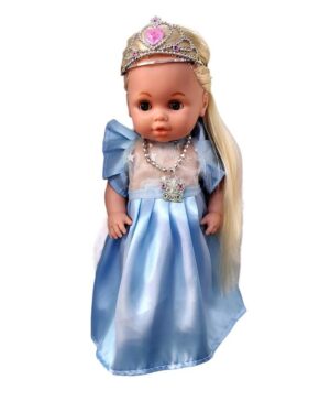 MUNECA MARICELA PRINCESA INTERACTIVA CON ACCESORIOS VR2 825 CELESTE ESTRELLAS - Imagen 2