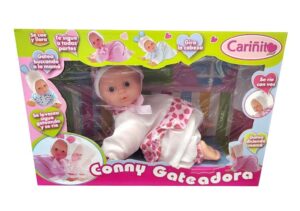 CARINITO CONNY BEBE GATEADORA VR7 0715 BLANCO CON FRUTILLAS