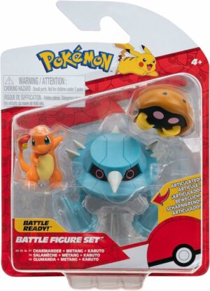 FIGURAS X3 POKEMON EN BLISTER SURTIDOS VR10 95155 CHARMANDER - METANG - KABUTO