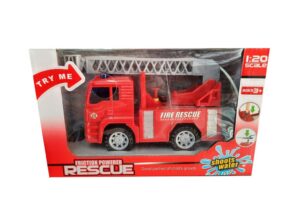 CAMION BOMBERO 1:20 FRICCION CON LUZ SONIDO AGUA COD 661-03 - Imagen 4