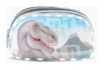CARTUCHERA DINO CON LUZ LED DOBLE CIERRE VR2 F22002 GRIS
