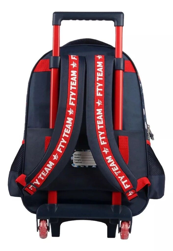 MOCHILA FOOTY CARRO PELOTA LUZ LED 18 VR2 F1751 ROJA - Imagen 3