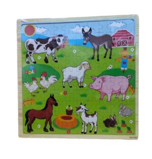 PUZZLE ROMPECABEZA DE MADERA ANIMALES DE GRANJA COD YE00810