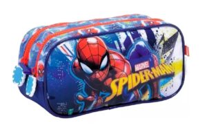 CARTUCHERA PORTA LAPIZ DOBLE SPIDERMAN COD 11736 - Imagen 3