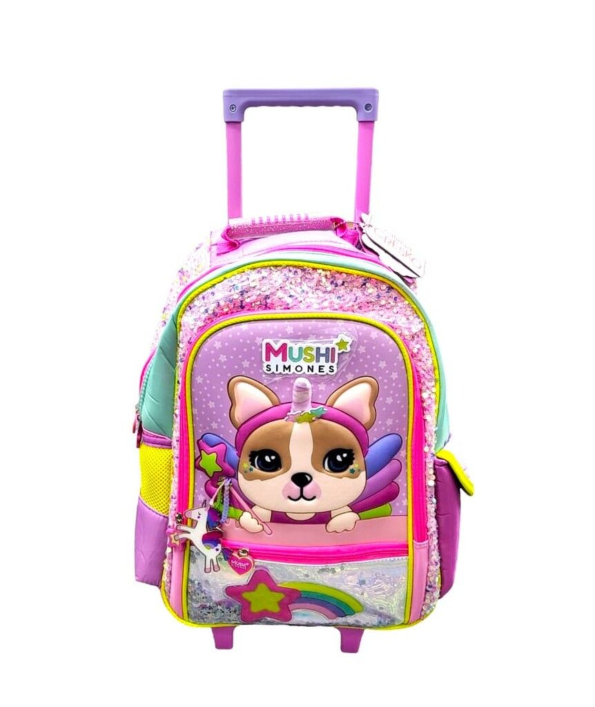 MOCHILA CARRO 18 PULGADAS MUSHI SIMONES VR2 SI920 LILA
