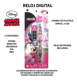 RELOJ DIGITAL MINNIE BOUTIQUE ORIGINAL COD MNRJ6B - Imagen 3