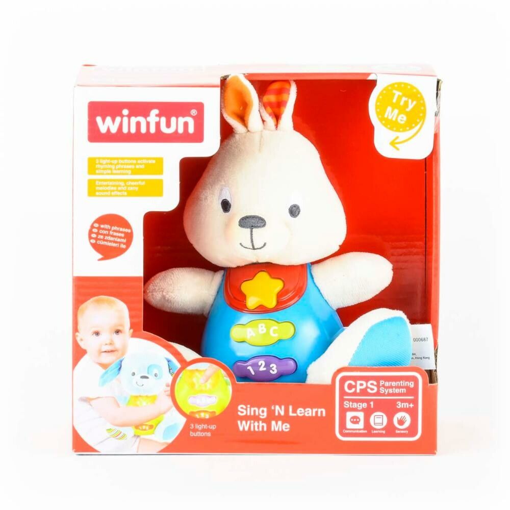 CONEJO BUNNY AMIGO INTELIGENTE DIDACTICO LUZ SONIDO COD 000687 - Imagen 2