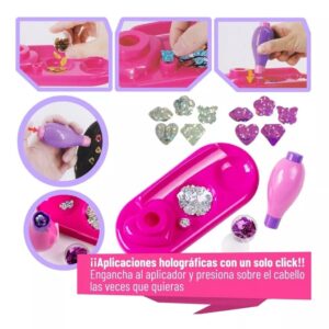 SET GRANDE APLICADORES DE PELO 3 EN 1 CON ACCESORIOS COD 916 - Imagen 7