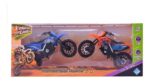 EL DUENDE AZUL MOTOCROSS A TODO TERRENO X 2 18CM VR1 7296 AZUL Y NARANJA