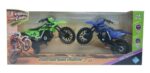 EL DUENDE AZUL MOTOCROSS A TODO TERRENO X 2 18CM VR2 7296 VERDE Y AZUL
