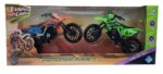EL DUENDE AZUL MOTOCROSS A TODO TERRENO X 2 18CM VR3 7296 NARANJA Y VERDE