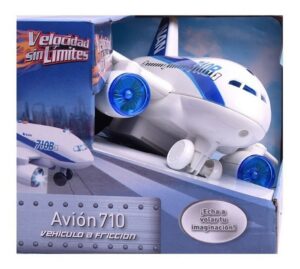 EL DUENDE AZUL AVION 710 FRICCION 1:20 LUZ SONIDOS COD 7089 - Imagen 5