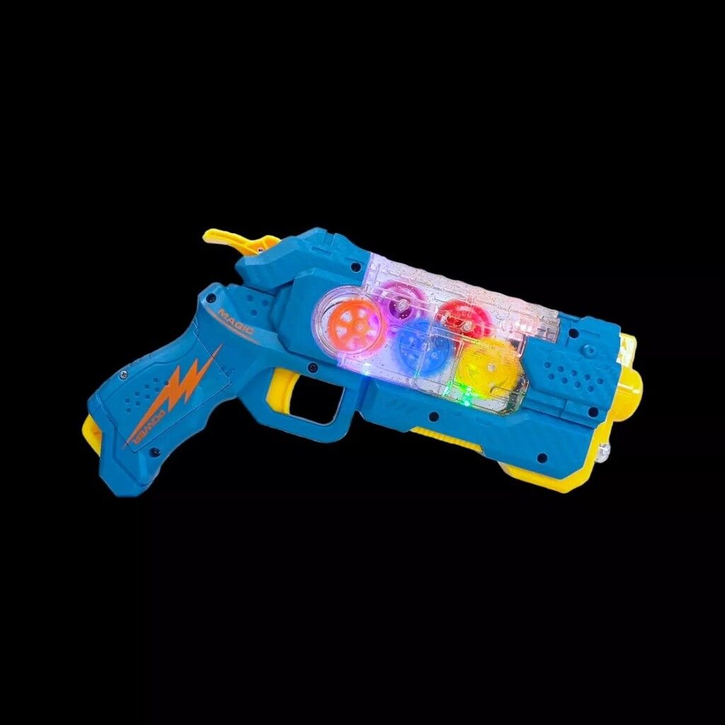 PISTOLA ESPACIAL GEAR 3D LUZ Y SONIDO CON PROYECTOR VR1 7806 NARANJA - Imagen 3
