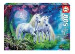 PUZZLE EDUCA X 500 UNICORNIOS EN EL BOSQUE COD 17648