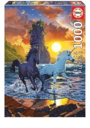 PUZZLE EDUCA X 1000 PIEZAS UNICORNIOS EN LA PLAYA COD 19025