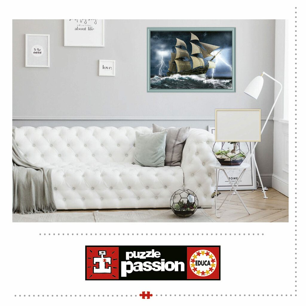 PUZZLE EDUCA X 1000 PIEZAS TORMENTA PERFECTA COD 19556 - Imagen 2