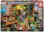 PUZZLE EDUCA X 6000 ANIMALES EN LA HABITACION COD 17679