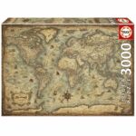 PUZZLE EDUCA X 3000 MAPAMUNDI ANTIGUO COD 19567