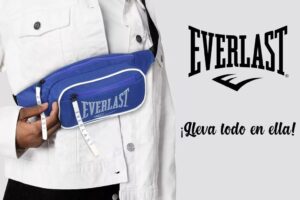 RIÑONERA EVERLAST T2 LOGO RED VR2 26849 AZUL Y BLANCO - Imagen 2