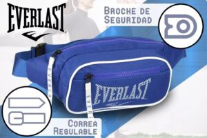 RIÑONERA EVERLAST T2 LOGO RED VR2 26849 AZUL Y BLANCO - Imagen 4