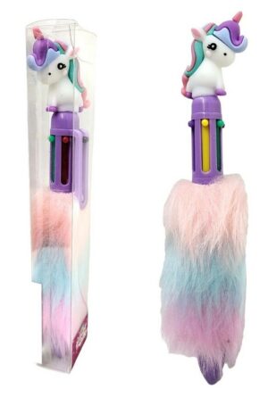 LAPICERA TRENDY STATIONERY UNICORNIO CON PELUCHE VR3 15115 VIOLETA