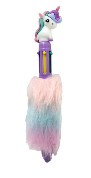 LAPICERA TRENDY STATIONERY UNICORNIO CON PELUCHE VR3 15115 VIOLETA - Imagen 4