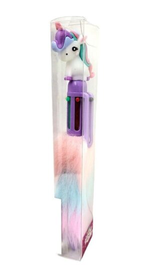 LAPICERA TRENDY STATIONERY UNICORNIO CON PELUCHE VR3 15115 VIOLETA - Imagen 3