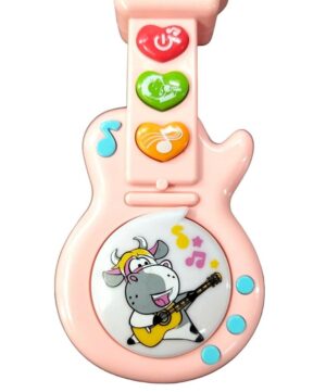 GUITARRITA VAQUITA CON LUZ Y SONIDO VR1 53122 ROSA - Imagen 4