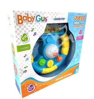 VOLANTE DIDACTICO BABY GUS CON LUZ Y SONIDO VR2 53912 CELESTE - 53913 - Imagen 4