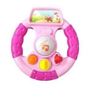 VOLANTE DIDACTICO BABY GUS CON LUZ Y SONIDO VR1 53912 ROSA - 53912 - Imagen 2