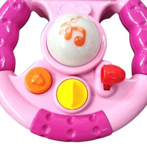 VOLANTE DIDACTICO BABY GUS CON LUZ Y SONIDO VR1 53912 ROSA - 53912 - Imagen 3