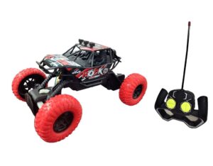 CAMIONETA LUZ R/C TODO TERRENO GO SPEED MULTIDIRECCIONAL VR2 54437 ROJO