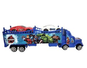 CAMION MOSQUITO A FRICCION CHICO AVENGERS C/ 2 AUTOS COD 54387 - Imagen 5