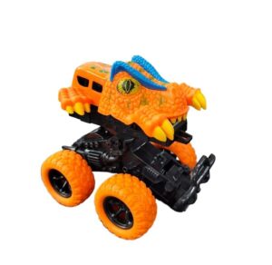 MINI AUTO MONSTER DINOSAURIO A FRICCION VR1 53845 DINO NARANJA - Imagen 4