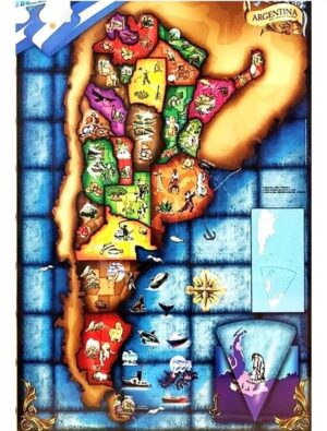 PUZZLE ROMPECABEZAS X 1000 PZS PAISAJES ARGENTINOS VR15 FD176 MAPA ARGENTINA - Imagen 3