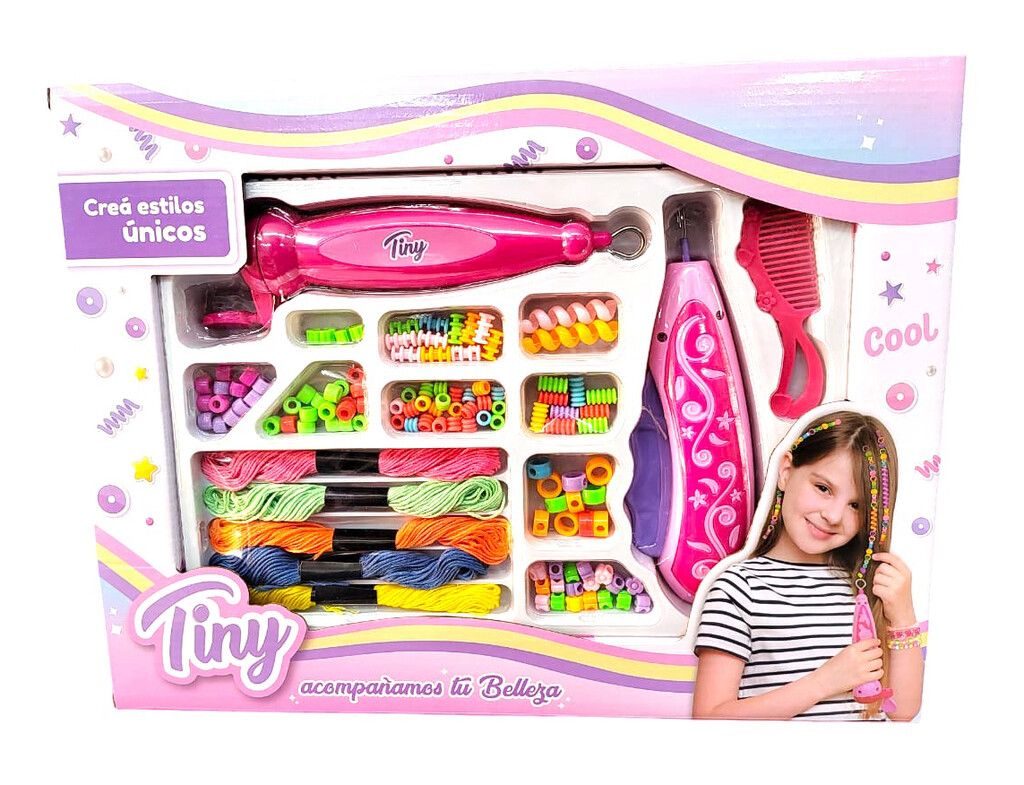SET TRENZADOR Y APLICADOR PARA EL PELO TINY CON ACCS COD 54306