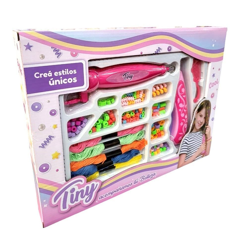 SET TRENZADOR Y APLICADOR PARA EL PELO TINY CON ACCS COD 54306 - Imagen 2