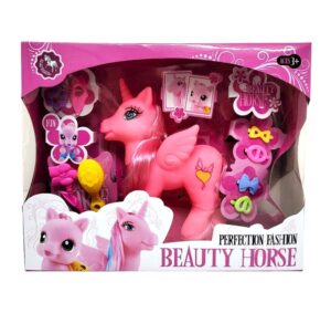 MUÑECA PONY BEAUTY HORSE CON ACCESORIOS VR1 53159 ROSA