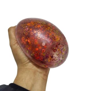 SQUEEZE BOLA GRANDE BRILLANTE ANTI ESTRES VR3 A200877 NARANJA - Imagen 2